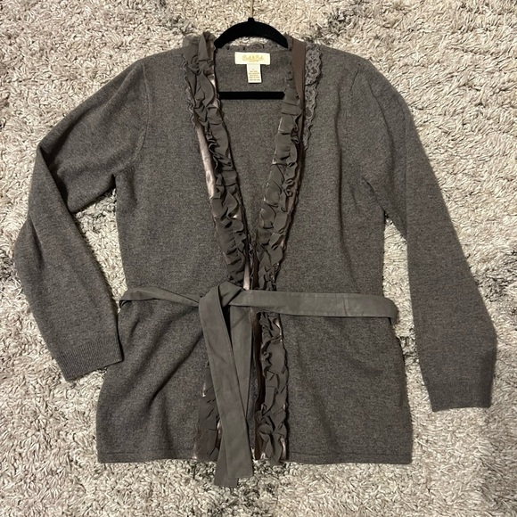 Cashmere Peck and Peck cashmere wool blend cardigan size L (SW110) - Picture 7 of 9